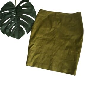 Marciano Chartreuse Pencil Skirt